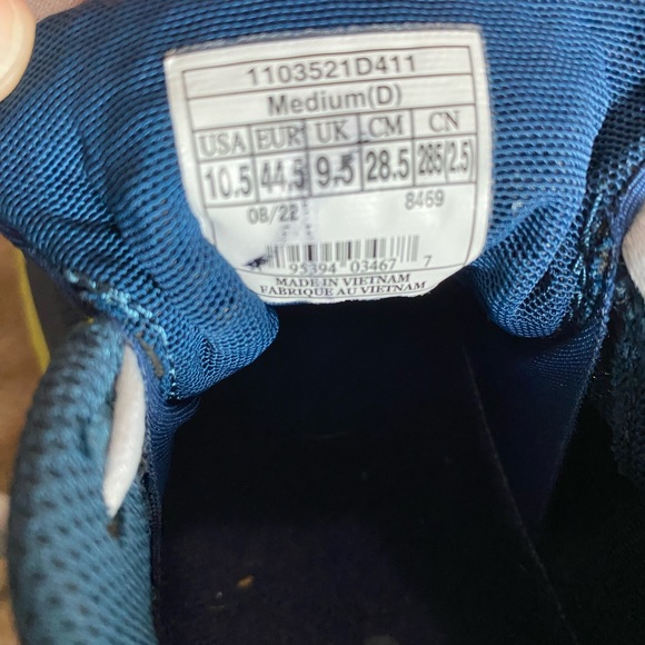 Brooks Catamount Navy Volt‎ Ultralight Trail Running Shoes Mens 10.5 - Picture 4 of 8